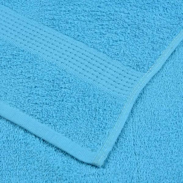 vidaXL Handdukar 2 st turkos 50x100 cm 360 gsm 100% bomull