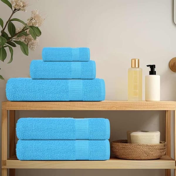 vidaXL Tvålhanddukar 10 st turkos 30x30 cm 600 gsm 100% bomull