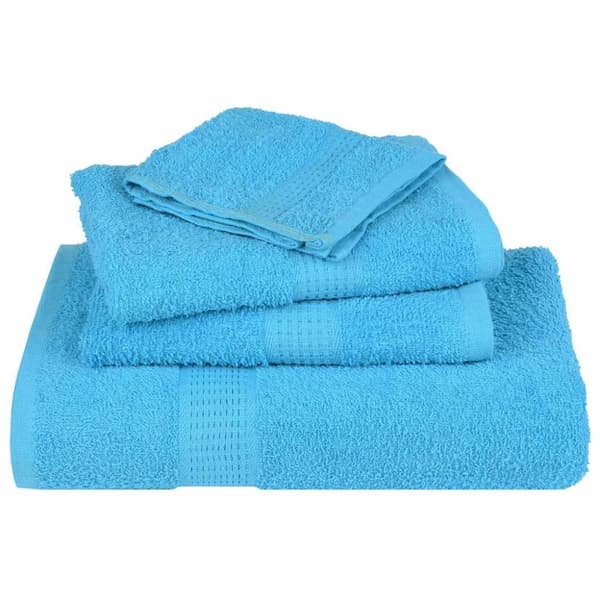 vidaXL Tvålhanddukar 10 st turkos 30x30 cm 600 gsm 100% bomull