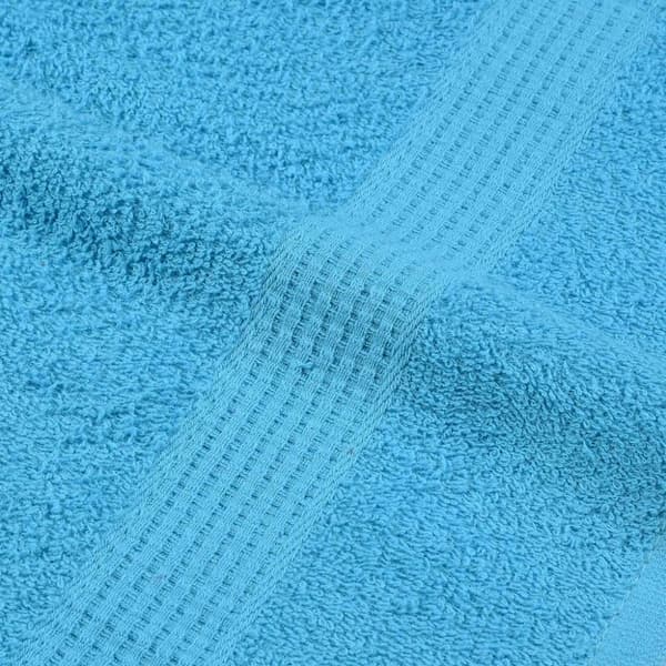 vidaXL Tvålhanddukar 10 st turkos 30x30 cm 600 gsm 100% bomull