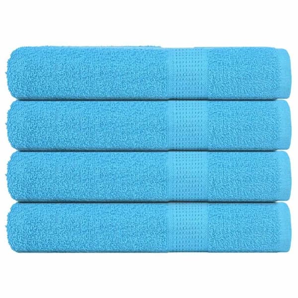 vidaXL håndklæder 4 stk. 100x200 cm 360 g/m2 100 % bomuld turkis