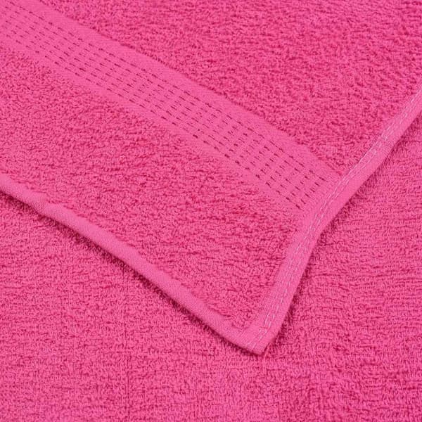 vidaXL håndklæder 2 stk. 70x140 cm 360 g/m2 100 % bomuld lyserød