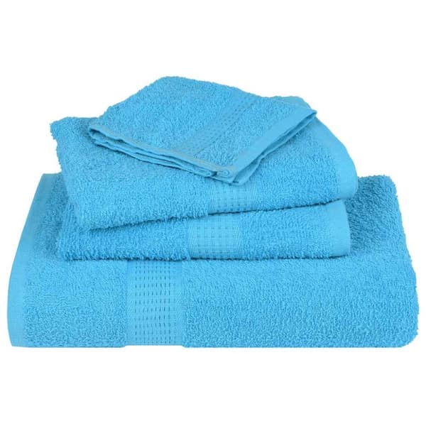 vidaXL håndklæder 2 stk. 30x30 cm 360 g/m2 100 % bomuld turkis