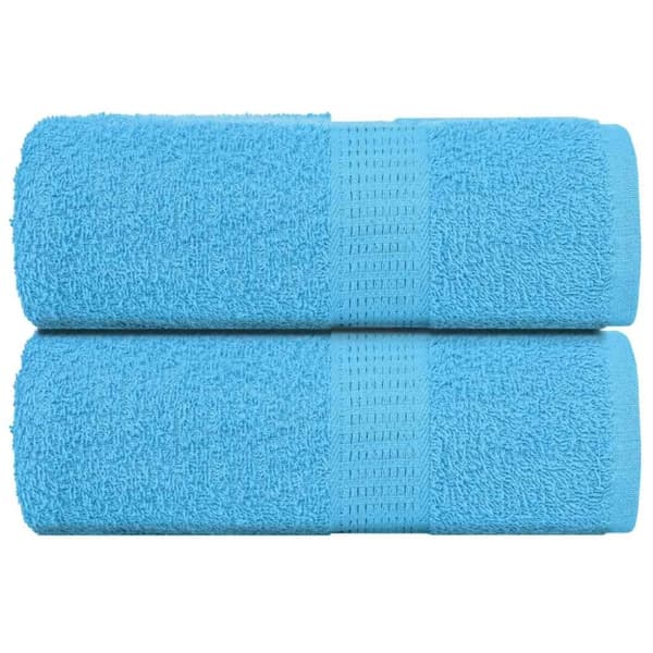 vidaXL håndklæder 2 stk. 30x30 cm 360 g/m2 100 % bomuld turkis