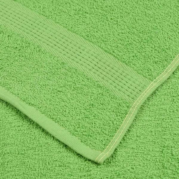 vidaXL Badlakan 4 st äppelgrön 100x150 cm 360 gsm 100% bomull
