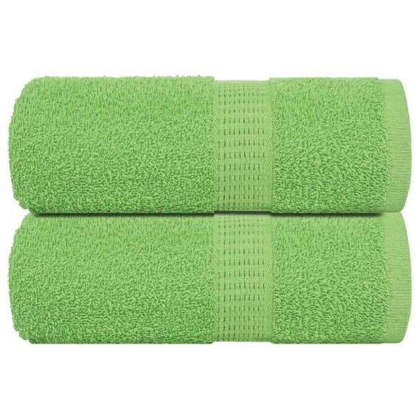 vidaXL håndklæder 2 stk. 30x30 cm 360 g/m2 100 % bomuld æblegrøn