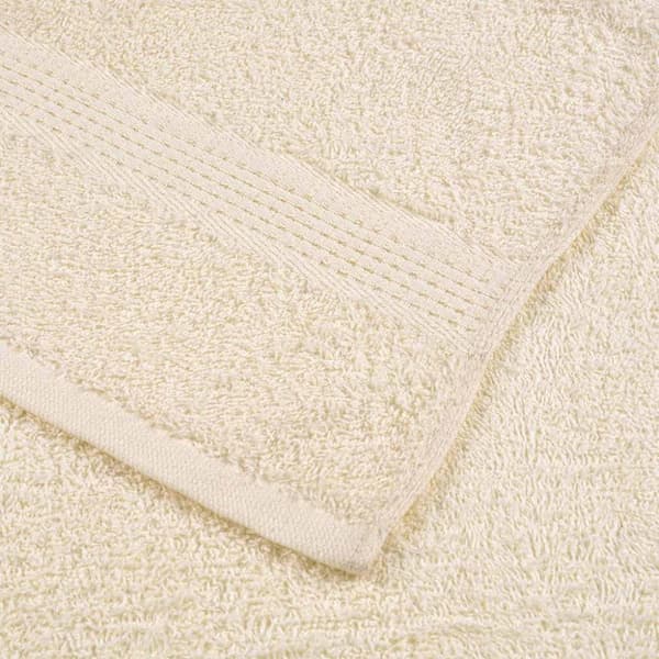 vidaXL Badlakan 10 st gräddvit 100x150 cm 360 gsm 100% bomull