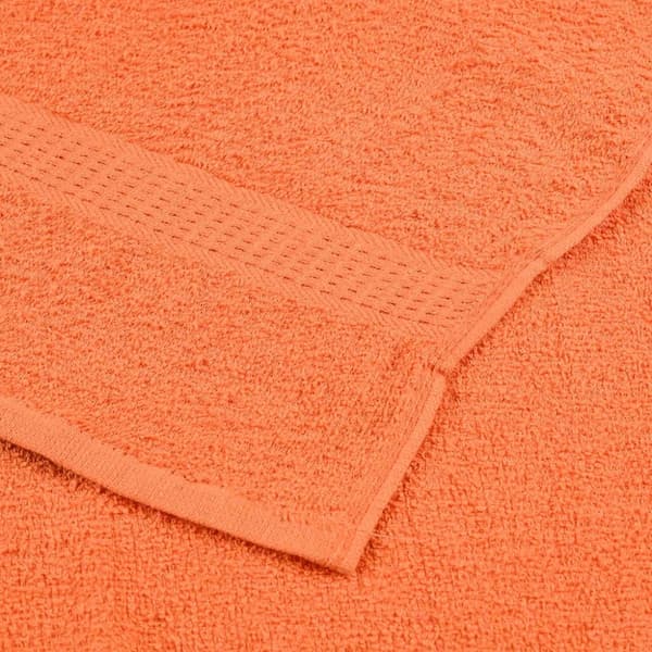 vidaXL håndklæder 12 stk. 360 g/m2 100 % bomuld orange