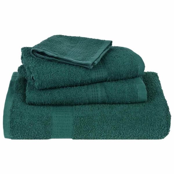 vidaXL Håndklesett 8 deler grønn 360 g/m2 100 % bomull