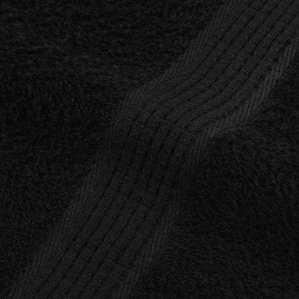 vidaXL Håndklesett 6 deler svart 360 g/m2 100 % bomull