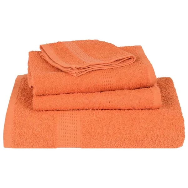 vidaXL Handdukar 6 st orange 360 gsm 100% bomull