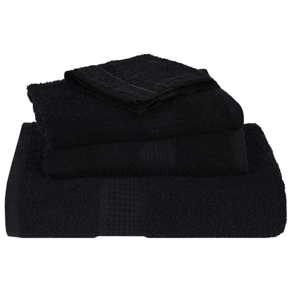 vidaXL Handdukar 8 st svart 360 gsm 100% bomull