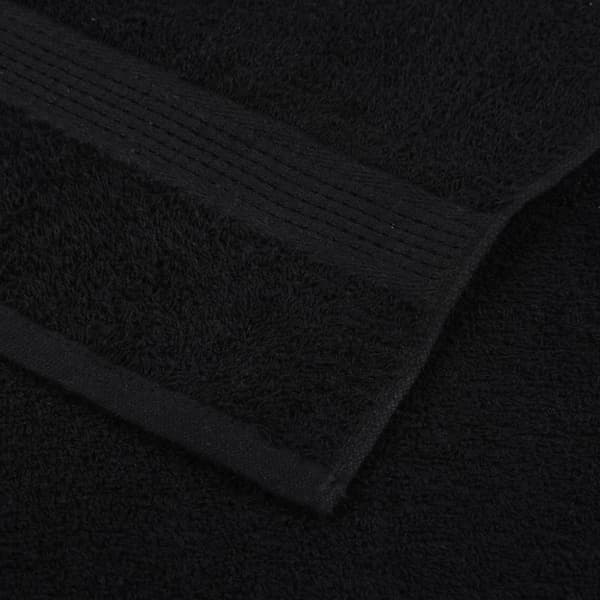 vidaXL Handdukar 8 st svart 360 gsm 100% bomull