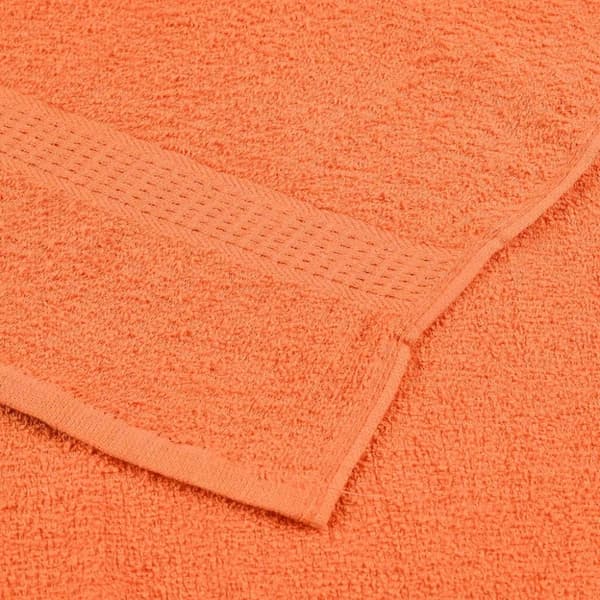 vidaXL håndklæder 8 stk. 360 g/m2 100 % bomuld orange