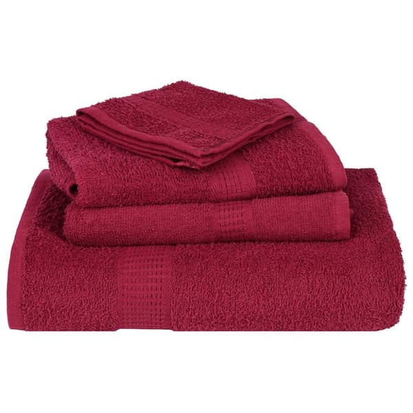 vidaXL Handdukar 8 st vinröd 360 gsm 100% bomull
