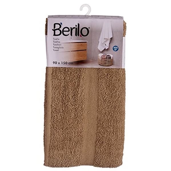 Badhandduk Berilo 89663 Kamel 80 % bomull 20 % Polyester 90 x 150 cm (3 antal)