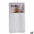 Miniatyrbild 1 av 3: Badhandduk Berilo 89679 Vit 80 % bomull 20 % Polyester 90 x 150 cm 90 x 0,5 x 150 cm (3 antal)