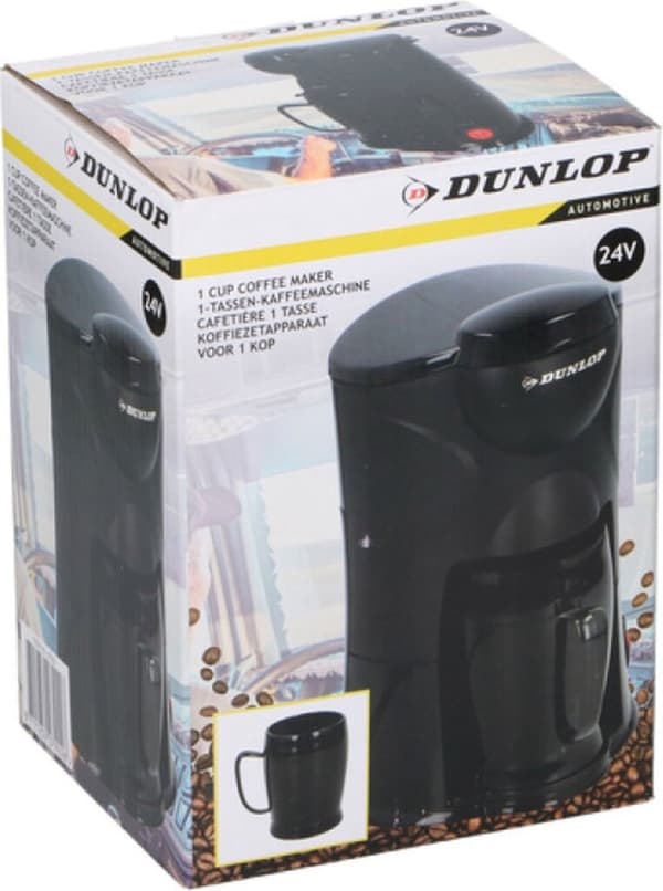 Dunlop kaffebryggare cigarettuttag 1 kopp 24V lastbil/lastbil eller husbil