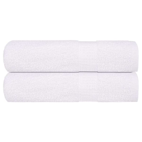 vidaXL håndklæder 2 stk. 50x100 cm 360 g/m2 100 % bomuld hvid