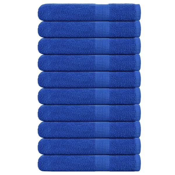 vidaXL Saunapyyhkeet 10 kpl sininen 80x200 cm 360 gsm 100% puuvillaa