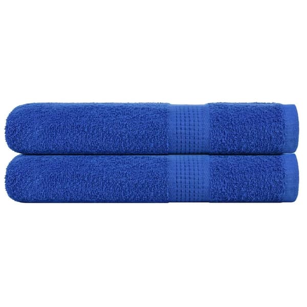 vidaXL Håndklær 2 stk blå 100x200 cm 360 g/m² 100 % bomull