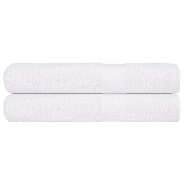 vidaXL håndklæder 2 stk. 100x200 cm 360 g/m2 100 % bomuld hvid