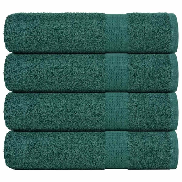 vidaXL håndklæder 4 stk. 70x140 cm 360 g/m2 100 % bomuld grøn