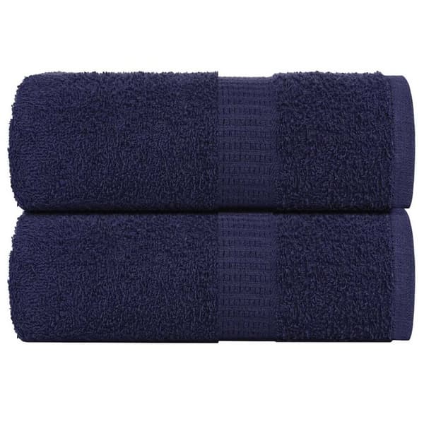 vidaXL håndklæder 2 stk. 30x30 cm 360 g/m2 100 % bomuld marineblå