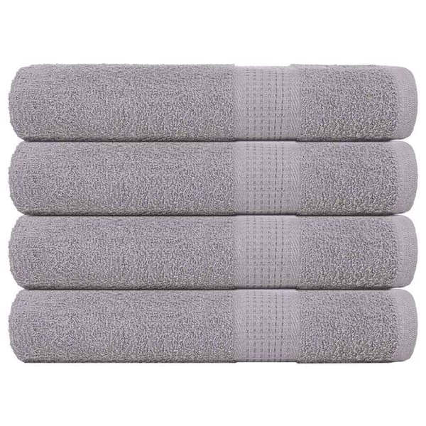vidaXL Saunapyyhkeet 4 kpl FROGN harmaa 80x200 cm 100% puuvilla