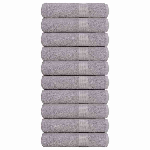 vidaXL badehåndklæder 10stk. 100x150cm 360g/m2 100% bomuld grå