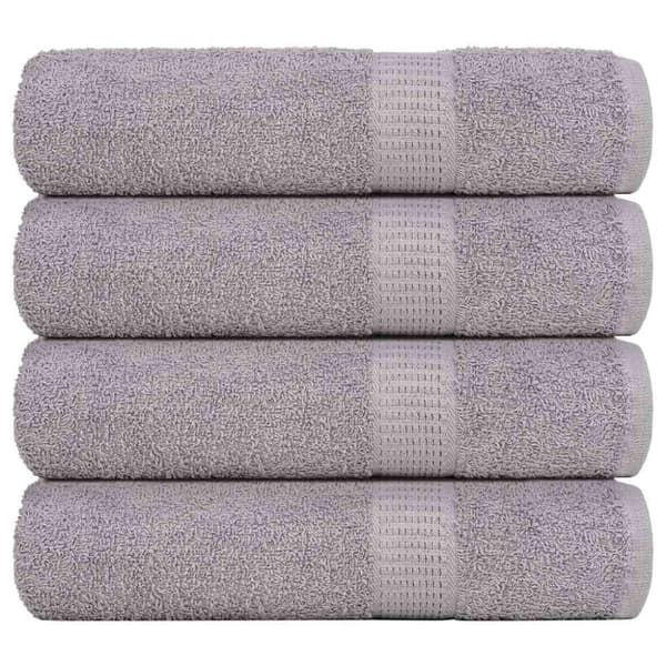 vidaXL håndklæder 4 stk. 70x140 cm 360 g/m2 100 % bomuld grå