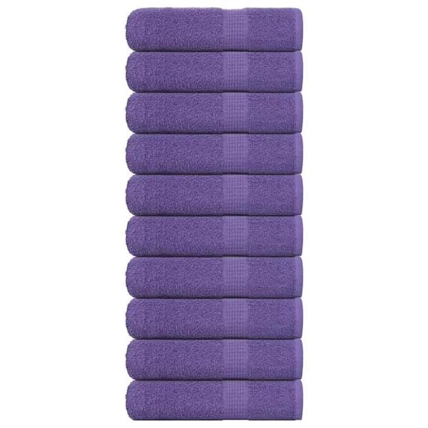 vidaXL håndklæder 10 stk. 70x140 cm 360 g/m2 100 % bomuld lilla