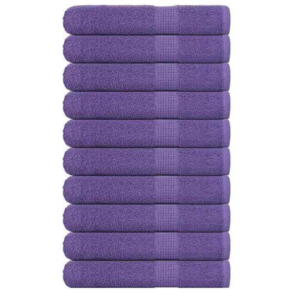 vidaXL Saunapyyhkeet 10 kpl FROGN purppura 80x200 cm 100% puuvilla