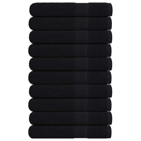 vidaXL Saunapyyhkeet 10 kpl FROGN musta 80x200 cm 100% puuvilla