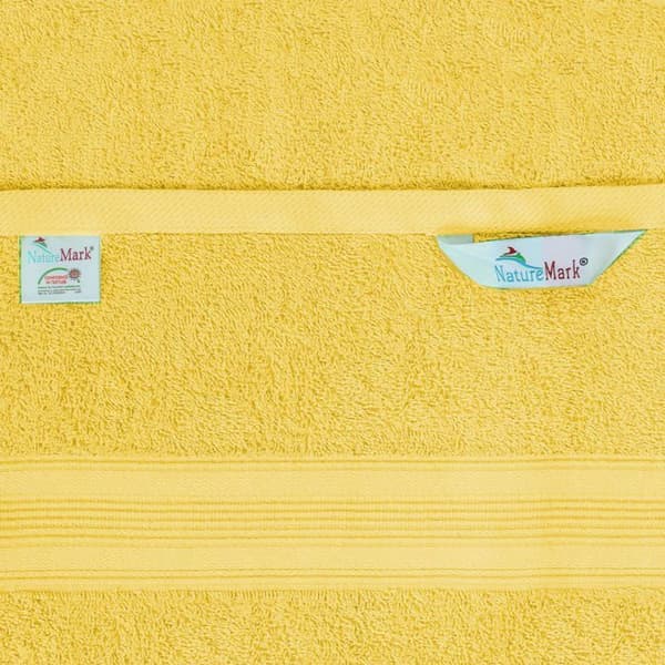 Naturemark - NM-HT0849 - NM-HT0842 Set med 8 handdukar 50 x 100 cm 100 % bomullsgul