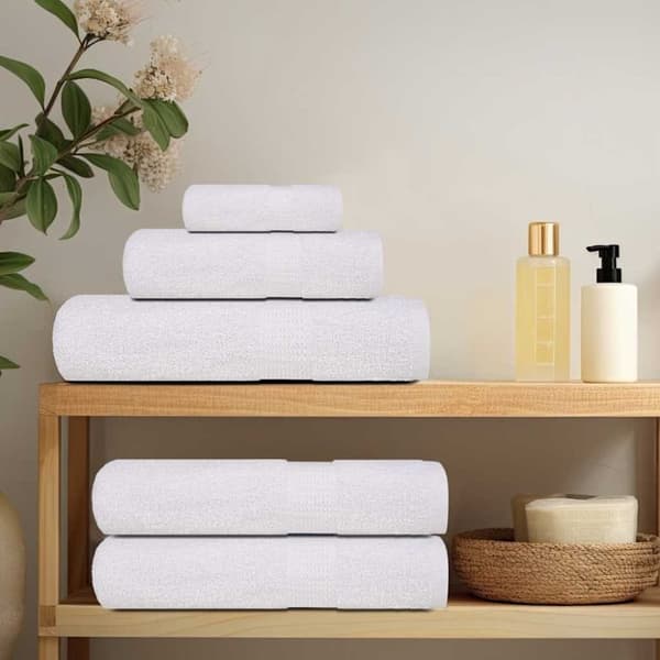 vidaXL Såpehåndklær 10 stk hvit 30x30 cm 360 g/m2 100 % bomull