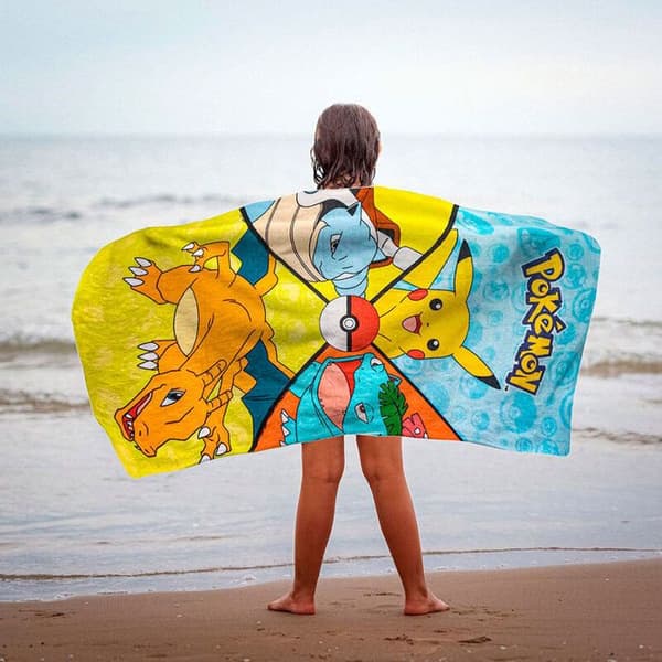 Strandhandduk - Cerda - Pokémon - K Oxford - Flera färger - Barn