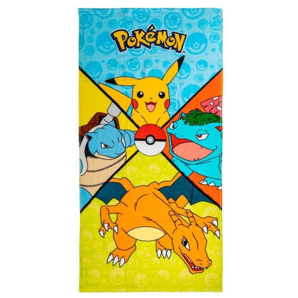 Strandhandduk - Cerda - Pokémon - K Oxford - Flera färger - Barn