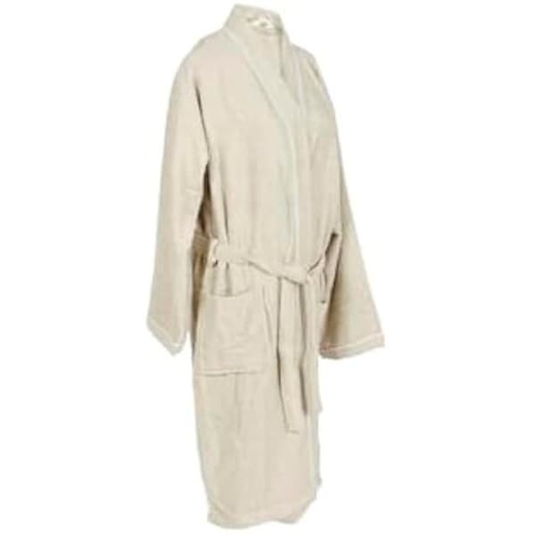 Morgonrock - ESPRIT - Beige - Dam - Bomull - Inredning