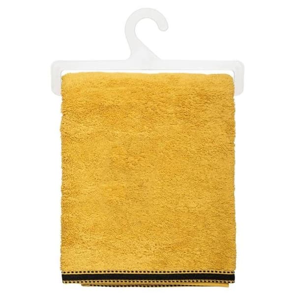 Badlakan "Joia" - bomull 550 gr/m² - senapsgul 100x150 cm - Okra - Atmosphera inredningsarkitekt