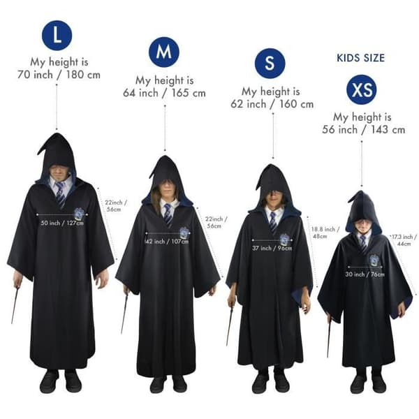 Cinereplicas Adults - Ravenclaw Wizard Robe L