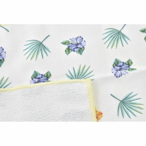 Keittiöliina DKD Home Decor Harmaa Trooppinen 3 Kappaletta