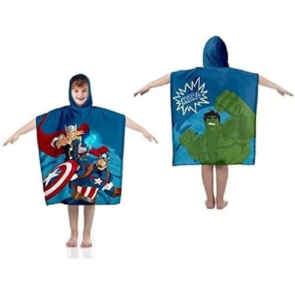 Poncho - MARVEL - Avengers - 100% Bomull - 55 x 110 cm - För Barn 2-6 år