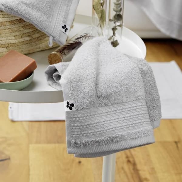 Servett gäst GARANCE 100 % ekologisk bomull 600 g-m² 30 x 50 cm färg Nuage