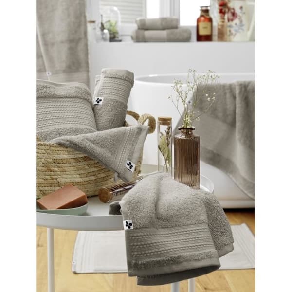 Set om 2 GARANCE handskar 100% ekologisk bomull 600 g-m² 15 x 21 cm färg Tonad jord.
