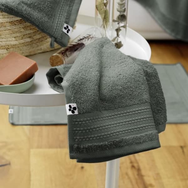 Servettgäst GARANCE 100% ekologisk bomull 600 g-m² 30 x 50 cm färg Rosmarin