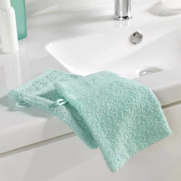 Tvättlappar - PARIS PRIX - Tendresse - 15x21cm - Celadon - 100% bomull