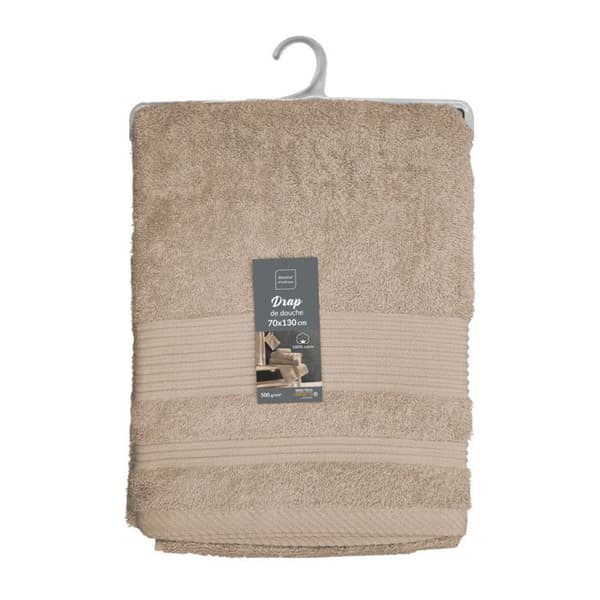 Duschhandduk "Tendresse" 70x130cm Taupe