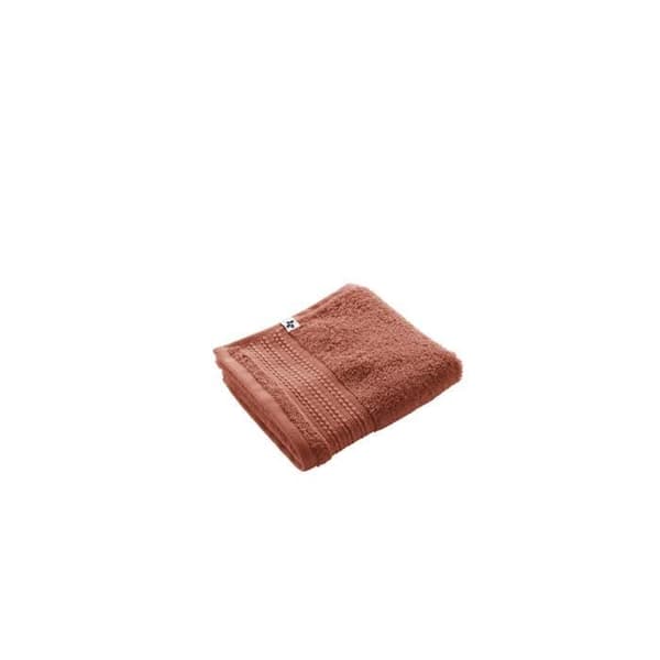 Gästhandduk GARANCE 100% ekologisk bomull 600 g-m² 30 x 50 cm färg Terrakotta