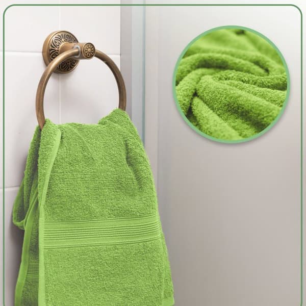 NatureMark Set av handdukar 10 st. 500gsm Grön SET 5 (10 st mix)